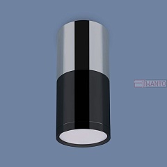Точечный светильник Elektrostandard Double Topper DLR028 6W 4200K хром/черный хром/Точечные светильники