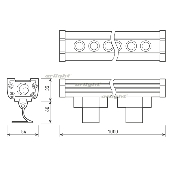 Прожектор уличный LINE WALLWASHER 027282