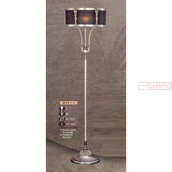Торшер Riperlamp 351Y/1 CX BROWN SHADE / GREY SHADE