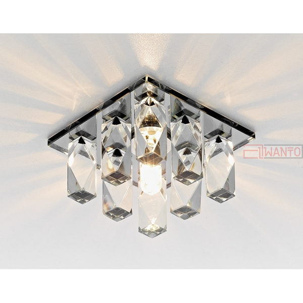 Точечный светильник Ambrella Дизайн Кристальный D1049 CH+BK CL