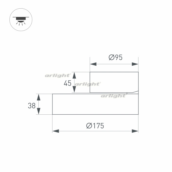 Спот RONDO FLAP 028164