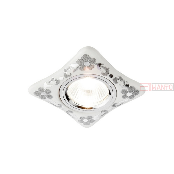 Точечный светильник Ambrella Дизайн С Узором И Орнаментом Гипс D2065 W/CH