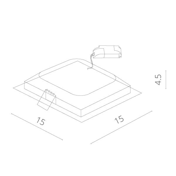 Точечный светильник Riflessione A7412PL-1WH