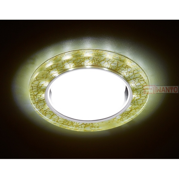 Точечный светильник Ambrella Gx53+led G248 W/GD