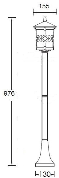 Наземный фонарь FRANKFURT 15856 Gb
