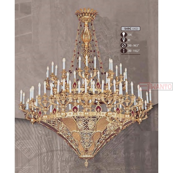Подвесная люстра Riperlamp 549C 549C/104 AQ GARNET CERAMIC