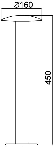Наземный светильник INOX LED ST031002-450 SS