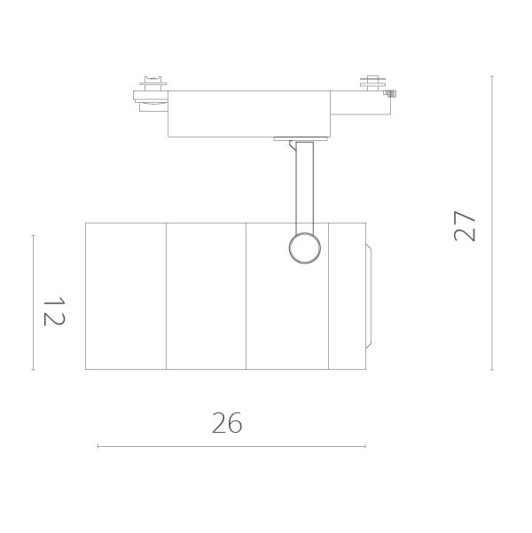 Трековый светильник Cinto A2718PL-1BK