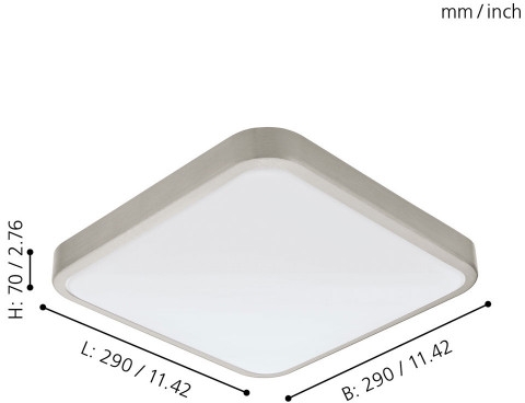 Настенно-потолочный светильник Manilva 1 96231
