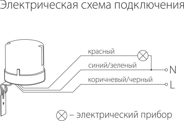 Датчик освещенности  SNS-L-07 белый