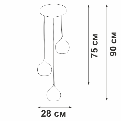 Подвесной светильник  V43610-13/3S