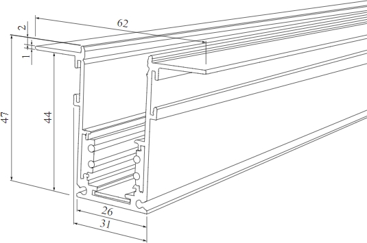 Шинопровод Slim Magnetic 85087/00