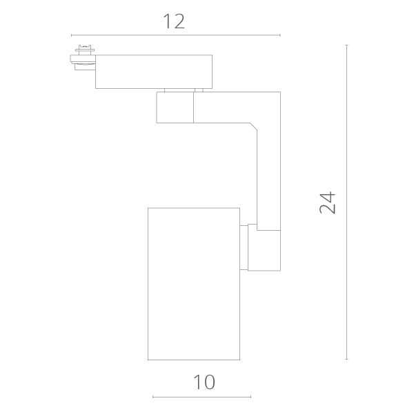 Трековый светильник Traccia A2330PL-1WH