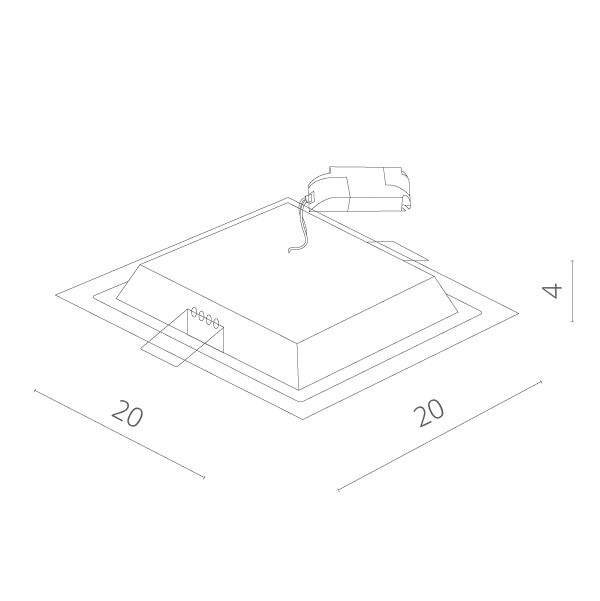 Точечный светильник Raggio A4018PL-1WH