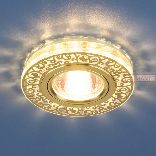 Точечный светильник Elektrostandard  6034 MR16 GD/CL золото/прозрачный/Точечные светильники
