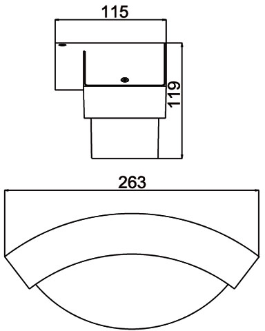 Настенный светильник уличный GEOMETRY 2146 GB