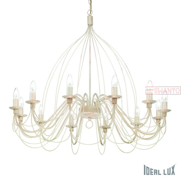 Подвесная люстра Ideal Lux Corte CORTE SP12 BIANCO ANTICO