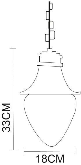 Уличный светильник подвесной Vienna A1317SO-1BN