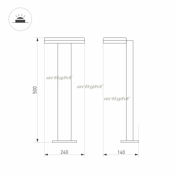 Наземный светильник TENT 029969