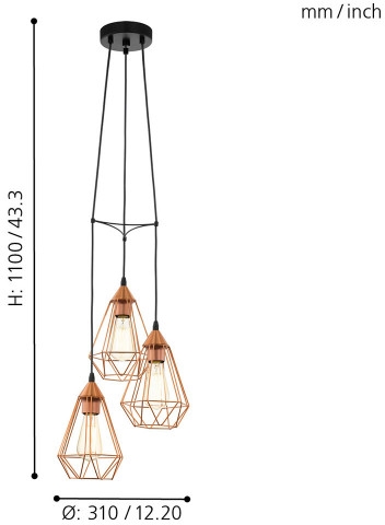 Подвесной светильник Tarbes 94196