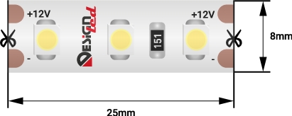Светодиодная лента LUX DSG3120-12-W-65