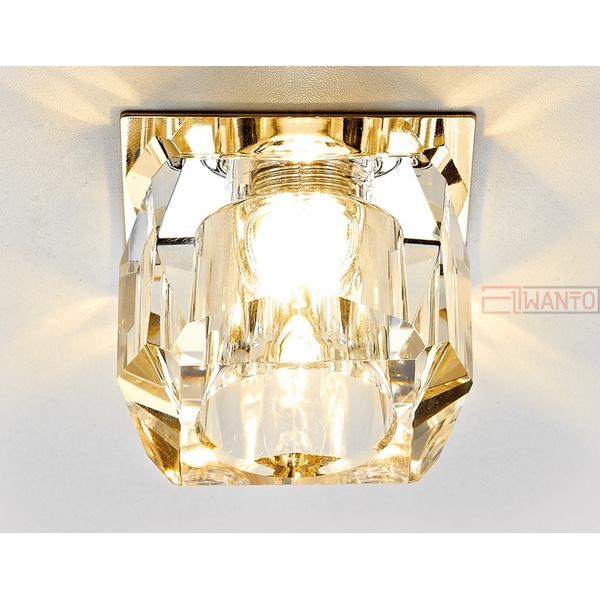 Точечный светильник  Ambrella Кристальный дизайн D1041 CL/G
