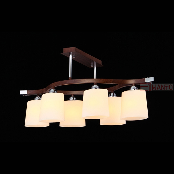 Потолочная люстра Natali Kovaltseva 10690 10690/6C WALNUT