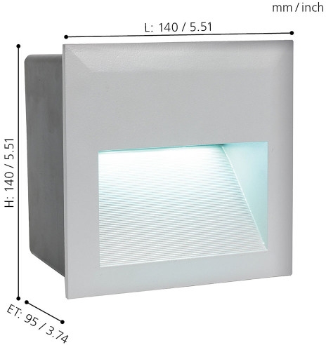 Встраиваемый светильник уличный Zimba-led 95235