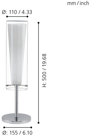 Интерьерная настольная лампа Pinto 89835
