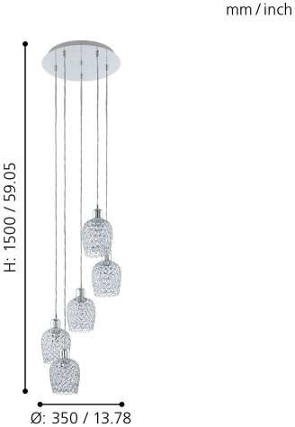 Подвесной светильник Bonares 1 94898