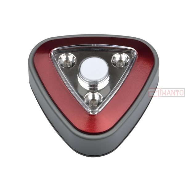 Ночник DTL-356 Треугольник/Red/3LED/3AAA