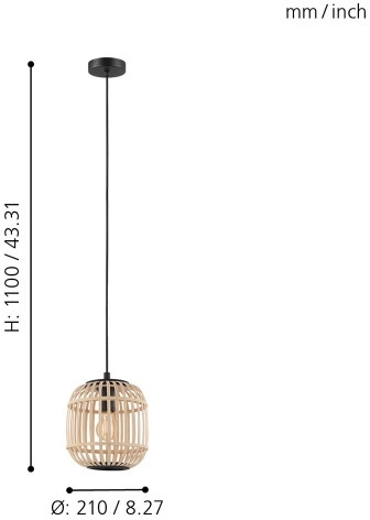 Подвесной светильник Bordesley 43231