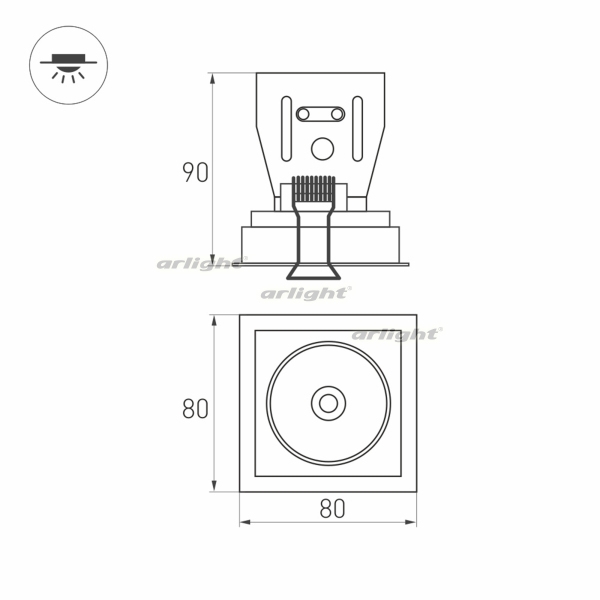Точечный светильник SIMPLE 026874