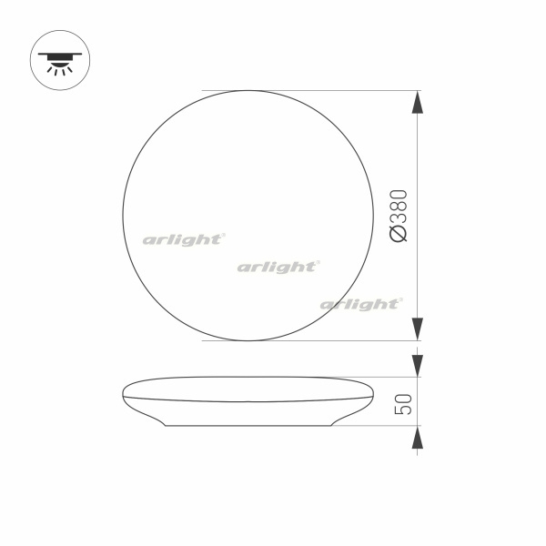 Настенно-потолочный светильник CL-FRISBEE 030108