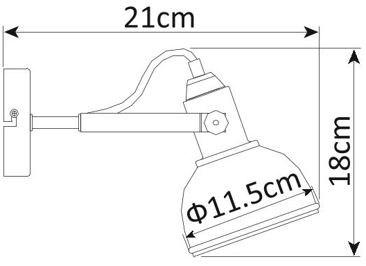 Бра Martin A5213AP-1BR