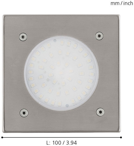 Встраиваемый светильник уличный Lamedo 93481