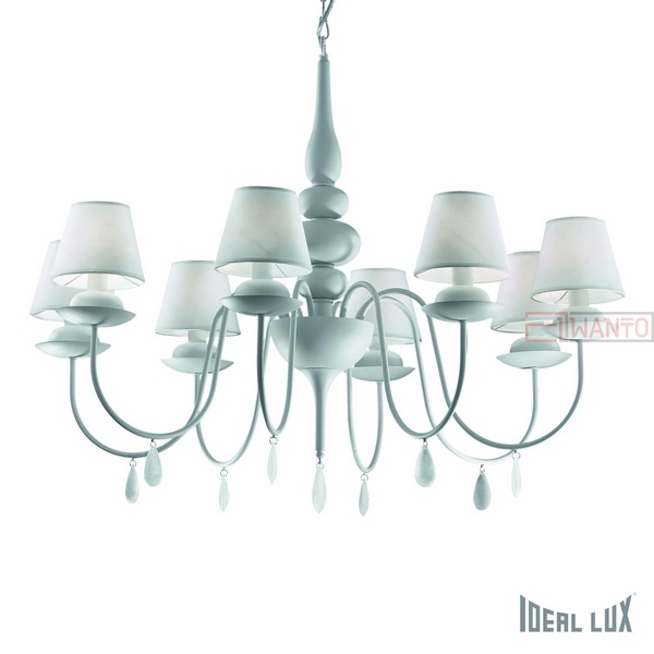 Подвесная люстра Ideal Lux Blanche BLANCHE SP8 BIANCO