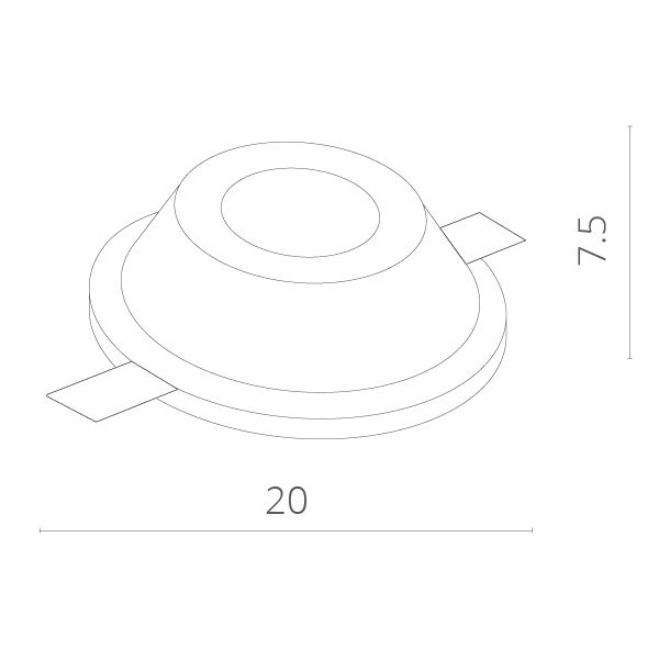 Точечный светильник Invisible A9270PL-1WH