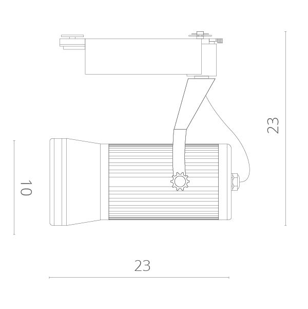 Трековый светильник Ricordo A6330PL-1WH