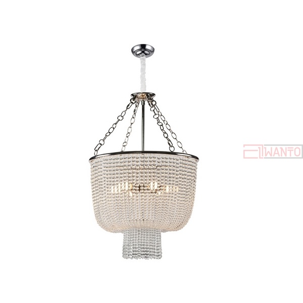 Подвесная люстра Newport 3130 3136/S nickel/clear