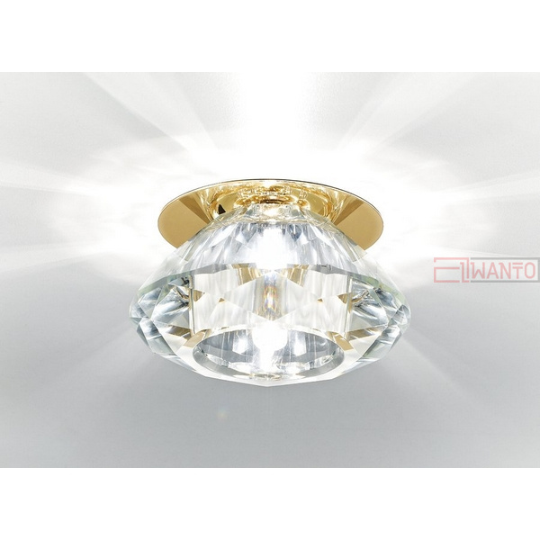 Точечный светильник Ambrella Кристальный дизайн D8016 CL/G
