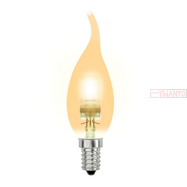 Лампочка галогеновая  HCL-28/CL/E14 flame gold