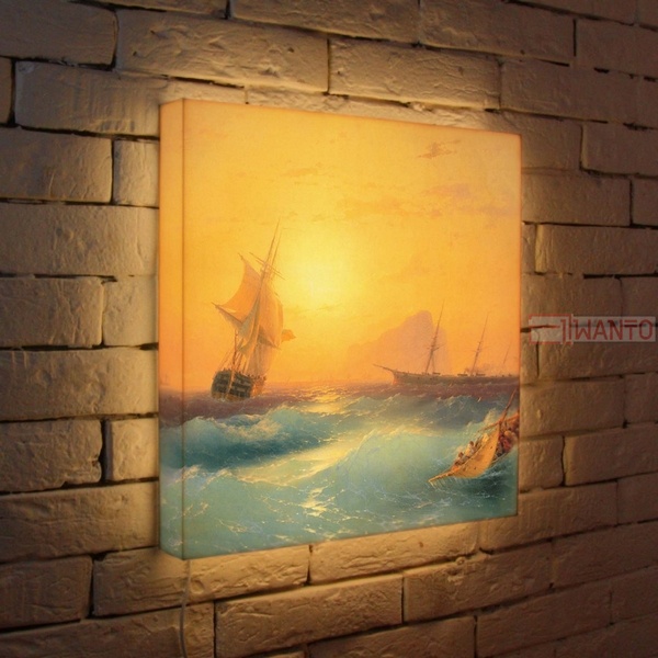 Бра Photobox Айвазовский "Гибралтар" 45-45-d-131