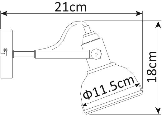 Бра Martin A5213AP-1AB