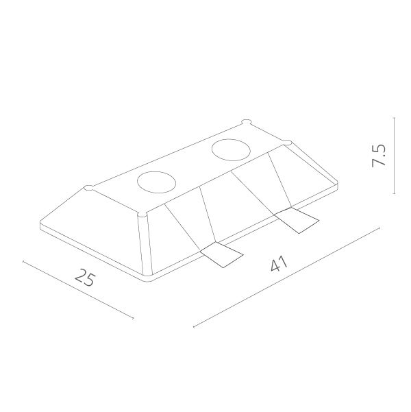 Точечный светильник Invisible A9270PL-2WH