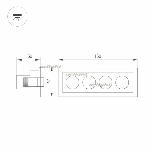 Точечный светильник ORIENT 032229