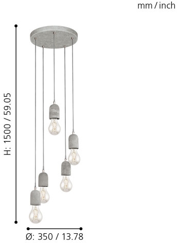 Подвесной светильник Silvares 95524