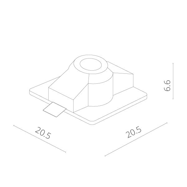 Точечный светильник Invisible A9410PL-1WH