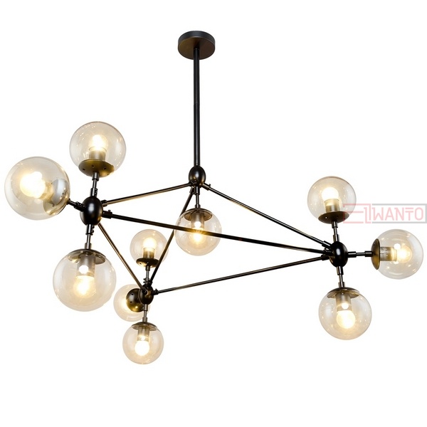 Потолочная люстра RiForma Atom 2-4856-10-BK E27