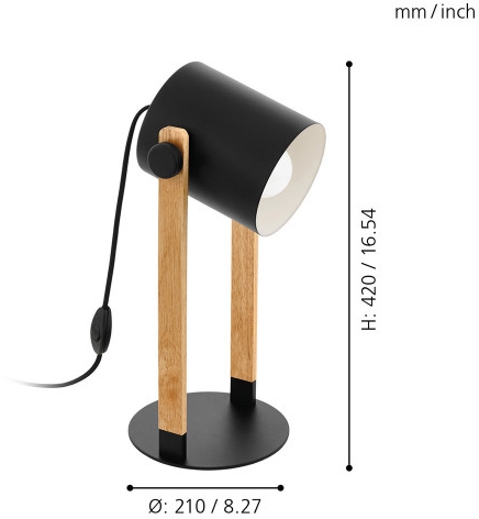 Интерьерная настольная лампа Hornwood 43047